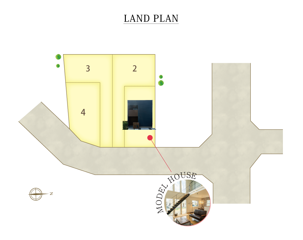 バードタウン瀬田北レイクフロント区画図