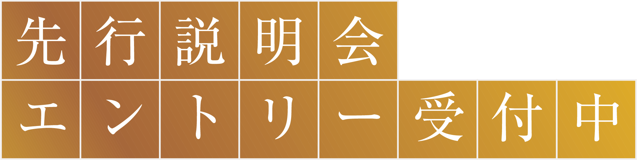 先行説明会エントリー受付中